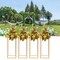 4X Gold Metal Flower Stand Balloon Stand 60cm for Wedding Stage Decoration